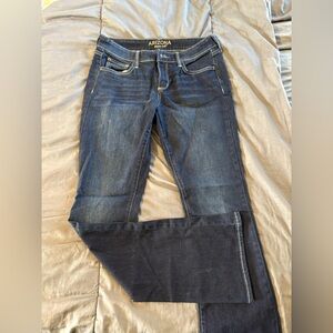 Arizona Jean Company Women's Dark Blue Straight Leg Jeans